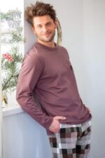 Pižama Key MNS 620 B26 ilgomis rankovėmis 3XL-4XL - Image 2