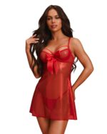 Naktinukai Obsessive Gifty Red babydoll S-3XL - Image 2