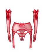 Komplektas Obsessive Gifty Red 3-PCS S-XL